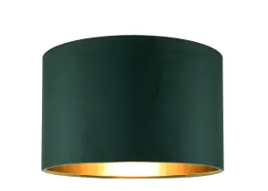 GoodHome Bodmin Dark green Round Lamp shade (D)30cm