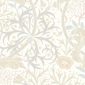 Hoopla Walls Seaweed Garden Linen Smooth Matt Wallpaper