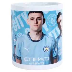 Manchester City FC Phil Foden Mug Blue/White (One Size)