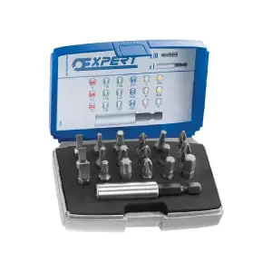 Expert E113901 1/4in Bit Set, 19 Piece