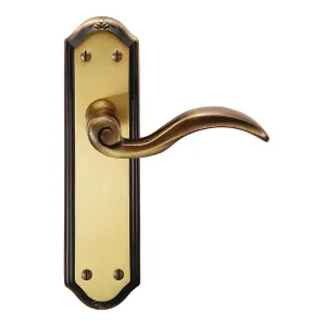 Carlisle Brass Florentine Bronze Wentworth Lever on Latch Backplate (DL341FB)