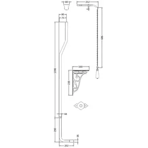 High Level Flush Pipe Pack