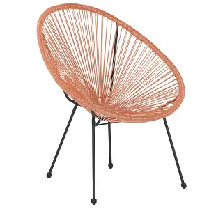 Garden Chair ACAPULCO II PE Rattan Orange