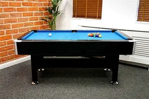 Signature Dean Pool Table: Black Finish - 6Ft, 7ft