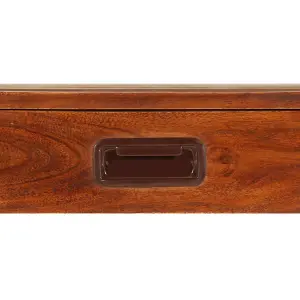 Berkfield Desk Solid Acacia Wood Honey Finish 110x50x76 cm