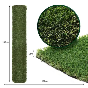 Artificial Grass, 4m x 1m 20mm Pile