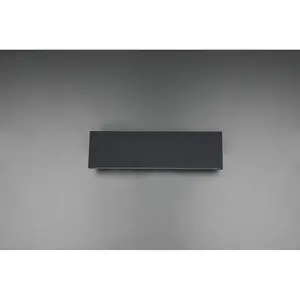 Luminosa Concha Modern 2 Light Up & Down Wall Lamp Anthracite 28cm 3000K - UK Stock