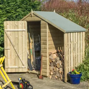 Rowlinson 4x3 Oxford Shed with Lean To