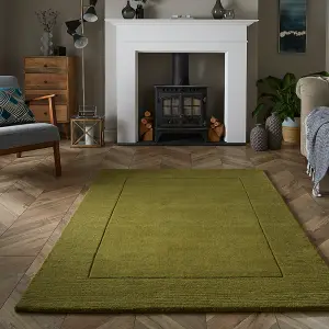 Mayfair Esme 160x230cm Olive Wool Rug