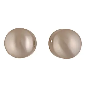 Nickel effect Zamac Round Internal Door knob (Dia)54mm