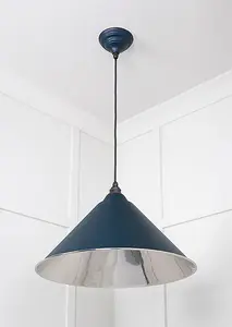 Smooth Nickel Hockley Pendant in Dusk