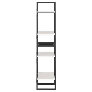 Berkfield 4-Tier Book Cabinet White 40x30x140 cm Solid Pine Wood