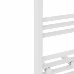 Rinse Straight Bathroom Heated Towel Rail Ladder Radiator White 600x300mm