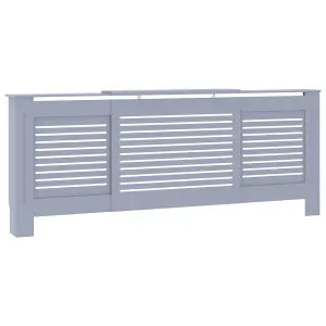 Berkfield MDF Radiator Cover Grey 205 cm