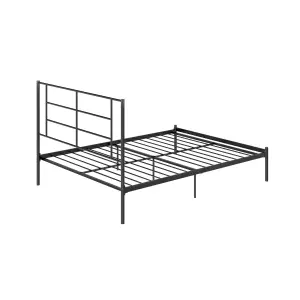 Jensen Metal Bed Black, Double