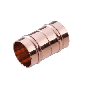 Plumbsure Straight Coupler (Dia)15mm, Pack of 2