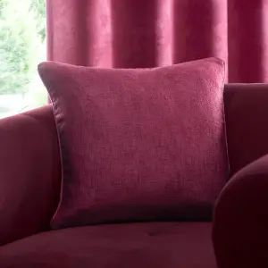 Strata Luxe Wine Velvet Filled Cushion