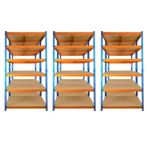 6 Bays of 6 Tier Extra Heavy Duty Storage Racking 1800h x 900w x 600d mm 300kg