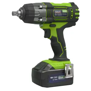 SEALEY IMPACT WRENCH 18V LITHIUM-ION 1/2" CORDLESS 3AH BATTERY IN CASE CP400LIHV