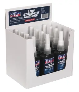 Sealey Thread Lock Low Strength 50ml Pack of 12 SCS222