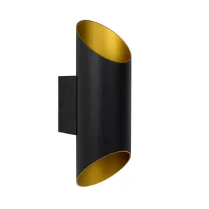 Lucide Quirijn Modern Up Down Wall Light 10cm - 1xG9 - Black