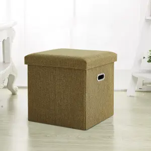 GC GAVENO CAVAILIA Ottoman Storage Bench Box Sage Green Footstool Storage Blanket Box For Kids Toys, Bedroom, Living Room