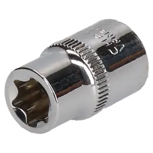 E12 Female Torx Socket Star Bit 3/8" Drive Standard External Chrome Vanadium