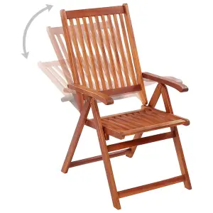 Berkfield Folding Garden Chairs 3 pcs Solid Acacia Wood