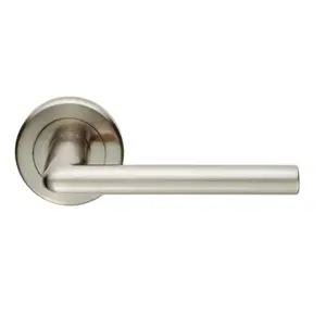 Dieci Latch Door Handle (Set of 2) Satin Nickel