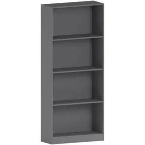 Ronald Bookcase Grey / 140 cm H x 60 cm W