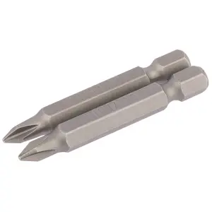 Draper No.1 1/4" Hex. Cross Slot Insert Bit 50mm Long x 2 64232