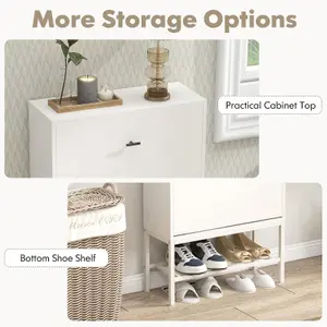 Costway Industrial Shoe Storage Cabinet Entryway Freestanding Shoe Rack