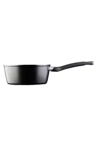 MasterChef 525507 Essential Non-Stick Stainless Steel Sauce Pan With Glass Lid 20cm