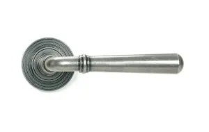 Pewter Newbury Lever on Rose Set (Beehive)