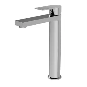 Contemporary Tall Mono Basin Mixer Tap  - Chrome