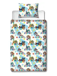 Paw Patrol Splodge Single Rotary Duvet and Pillowcase Set