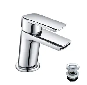 Nes Home Wilpa Bathroom Waterfall Basin Mixer Tap & Waste Chrome