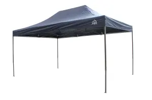 All Seasons Gazebos 3x4.5 Fully Waterproof Pop up Gazebo With Accessories Navy Blue