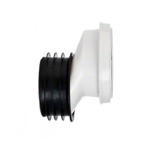 Make Offset Plastic Toilet Pan Connector White (20mm)