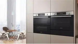 Samsung Series 4 NV7B45305AK Dual Cook Flex Self Cleaning Single Oven, Black