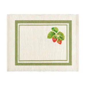 Evans Lichfield Strawberry Set of 4 Indoor/Outdoor Placemats