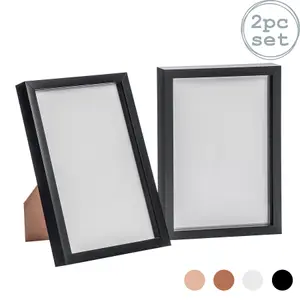 Nicola Spring - 3D Box Photo Frames - A4 (8 x 12") - Pack of 2