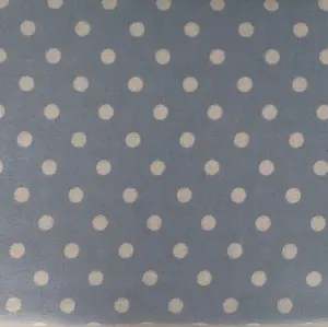 Just So Home Luxury Brushed Cotton Flannelette Fitted Sheet (Blue Polka Dot, King)