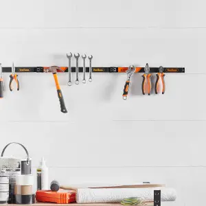 VonHaus Magnetic Tool Holders, Magnetic Tool Strip 4 x 40cm, 16" Wall Mounted Strips, Space Saving & Strong Magnetic Tool Holders