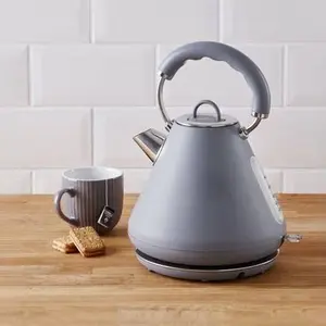 Dunelm Cool Grey Spectrum Kettle, Mid Century, Stainless Steel