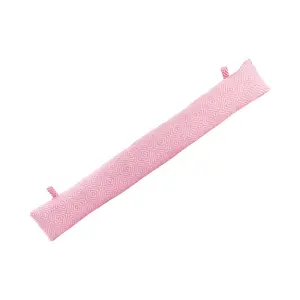 Nicola Spring - Chevron Draught Excluder - 80cm Pink