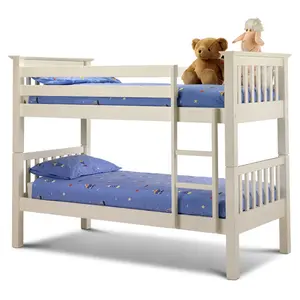 Scoggins Single (3') Standard Bunk Bed White