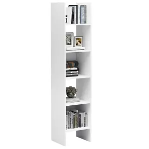 Berkfield Book Cabinet White 40x35x180 cm Engineered Wood