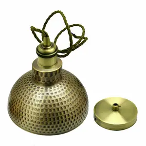 Kronos 1 - Light Dome Pendant Green Brass