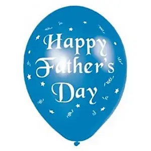 Amscan Latex Printed Fathers Day Balloons (Pack of 6) Blue/White (One Size)